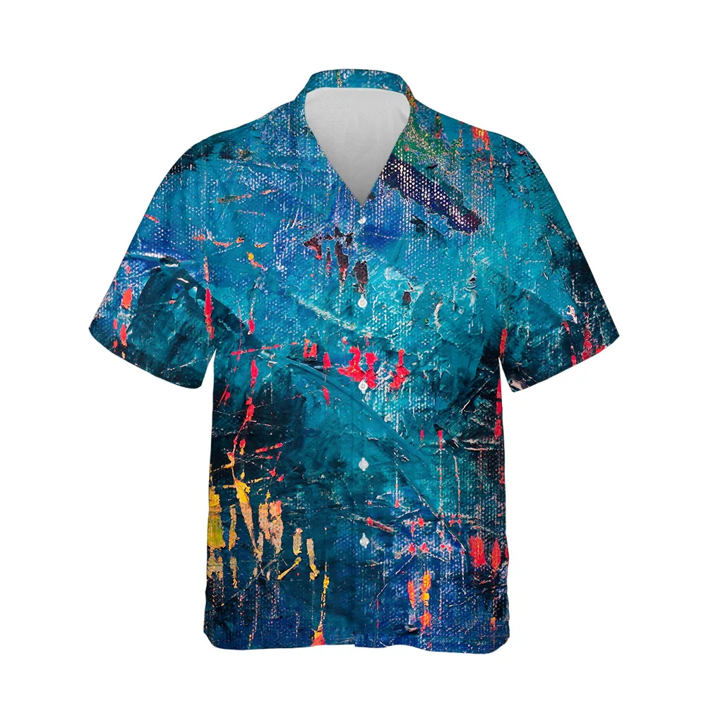 

Jumeast 3D Summer Hawaiian Men's Short Sleeve Shirt Abstract Aesthetic Clothing Breathable Streetwear Blouse Fashion Man Clothes