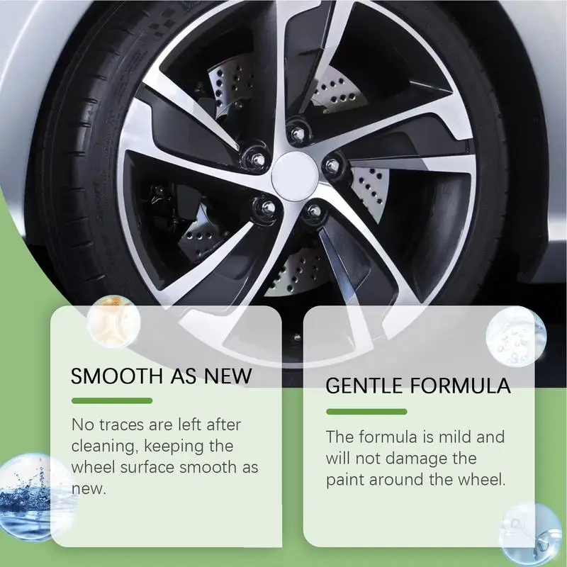 Wheel Paint Iron Remover Spray Wheel Rust Remover Professional Car Detailing Wheeltire Cleaner Car Cleaning Tools 120ml For