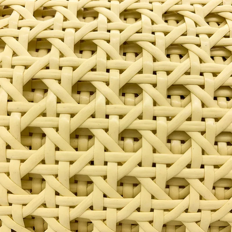 Light Yellow Cyan Plastic Cane Webbing Wicker Grid Plastic Rattan Roll Weaving Material for Chair Cabinet Furniture Decor Hot