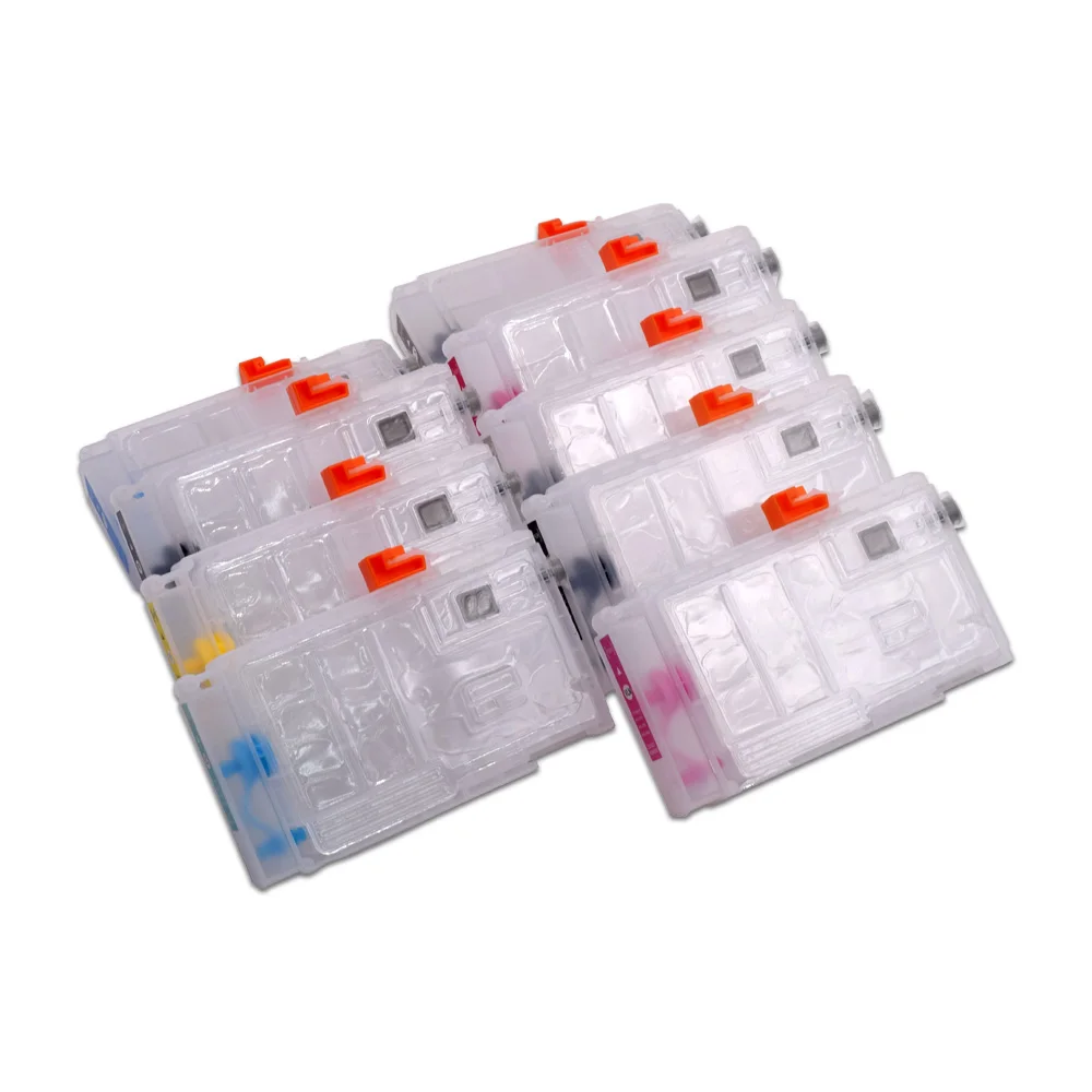 Refillable Ink Cartridge 80ML 9Colors P600 P607 Without Chip for Epson SureColor SC-P600 SC-P607 SC-P608 PX5V2 Chipless Printers