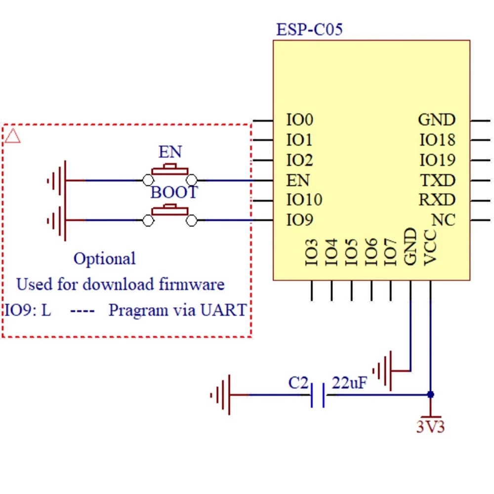 ESP32-C3-05 Espressif Systems WIFI+Bluetooth ESP32-C05 module high ...
