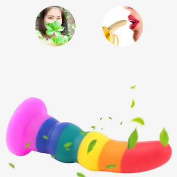 Anal Beads Rainbow Anal Plug Butt Plug Dildos G-spot Prostate Massager Silicone Adult Sex Toys for Woman Men Gay Erotic Products 4