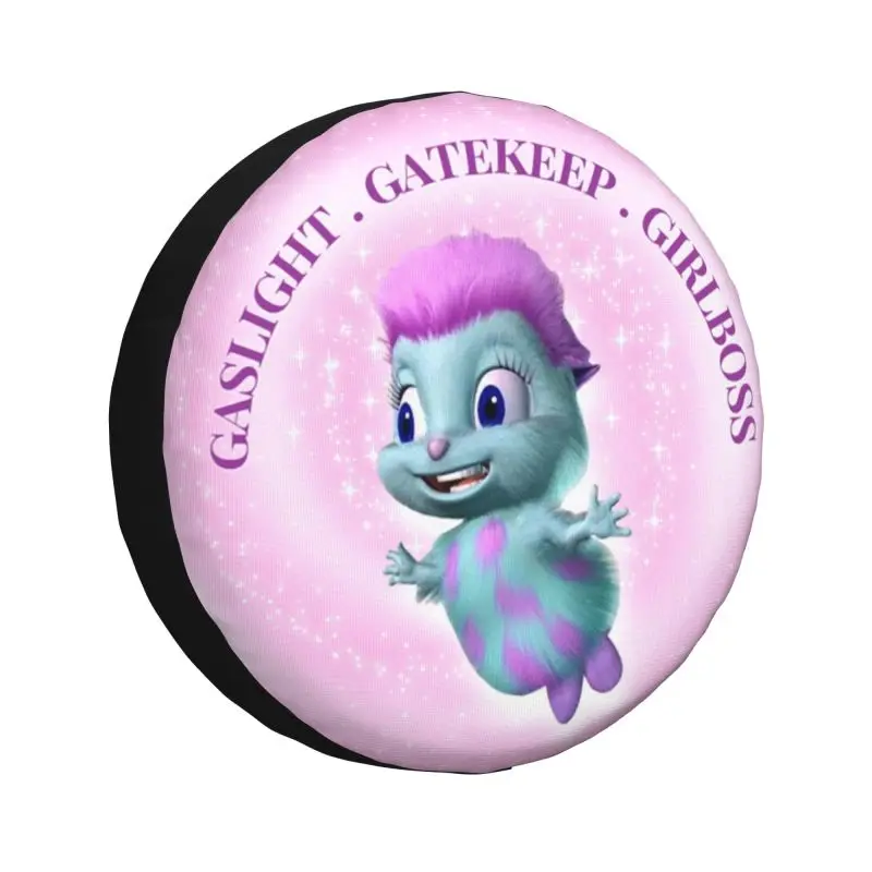 

Cartoon Bibble Beliefs Spare Wheel Tire Cover for Honda CRV Gaslight Gatekeep Girlboss Jeep RV SUV Camper Vehicle Accessories