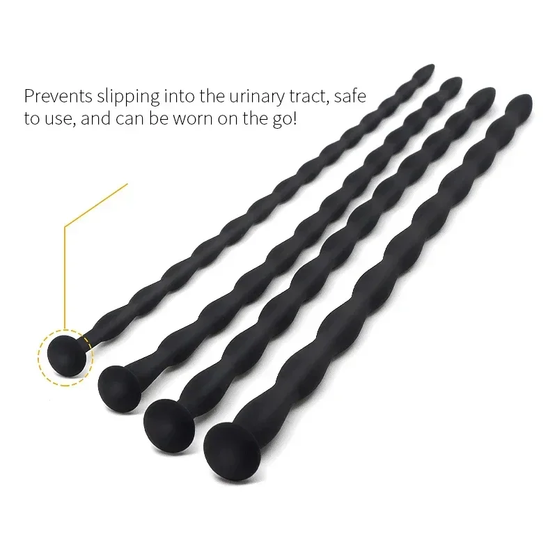 Silicone Wave Horse Eye Stick Urethran Expander Sextoys SM Penis Plug Men Urethra Masturbation Stimulator Adult Supplies 8pcs penis sex toys