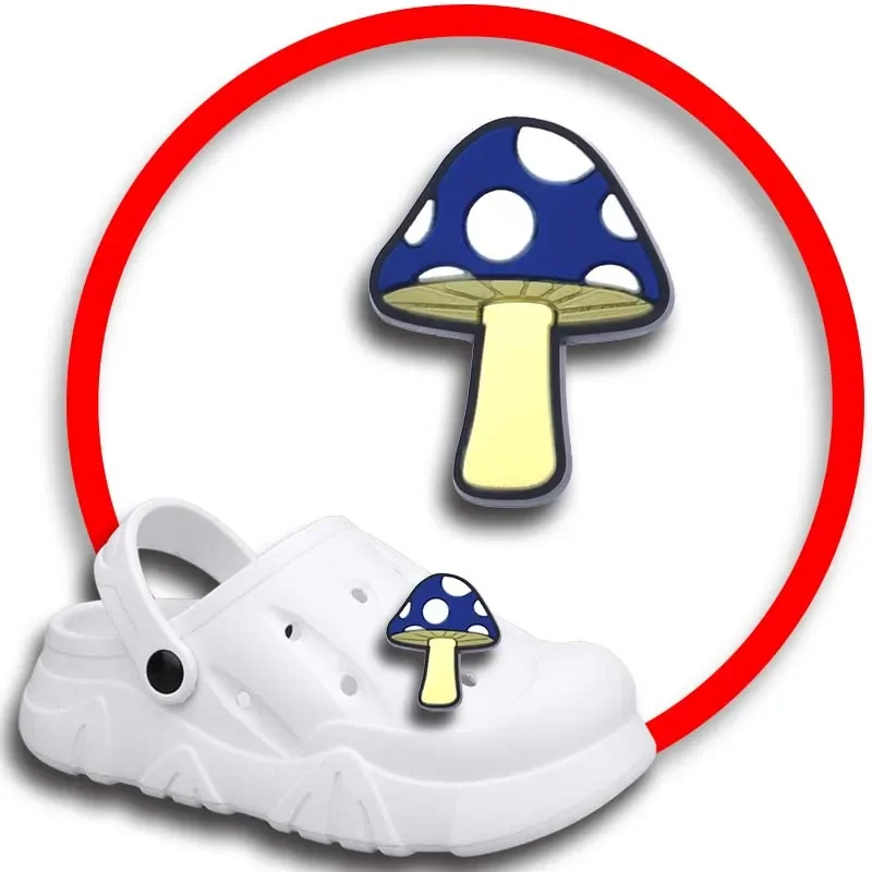 

Pack Pins for Crocs Charms Shoes Accessories Mushroom Decoration Jeans Women Sandals Buckle Kids Favors Men Badges Boy Girl Gift