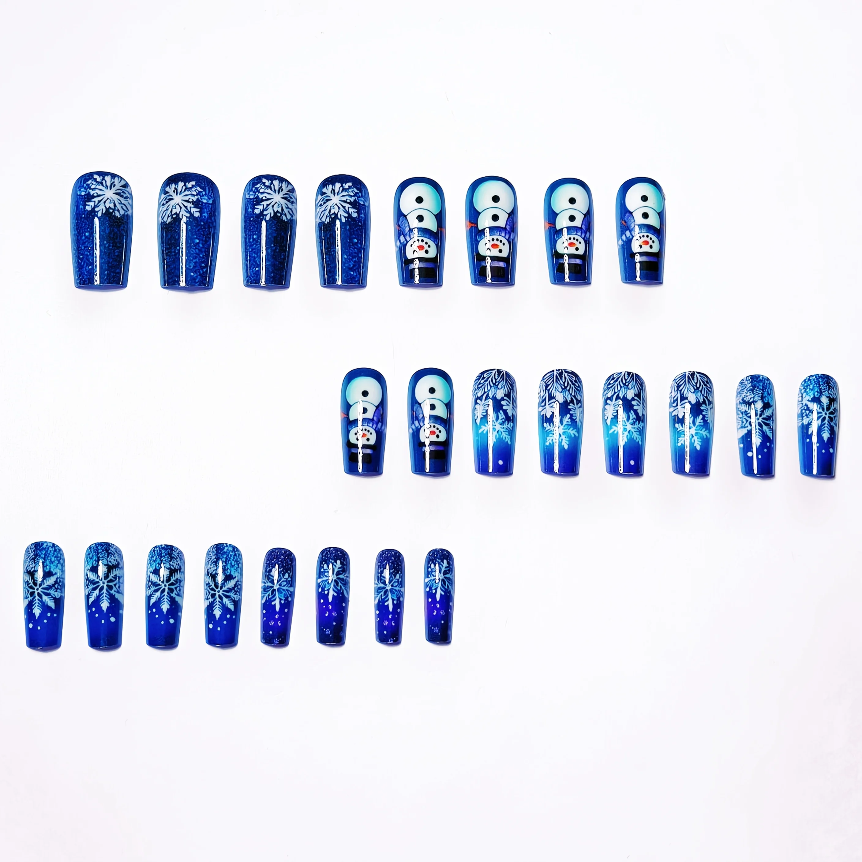 Christmas nail stickers – medium-length, glossy 4