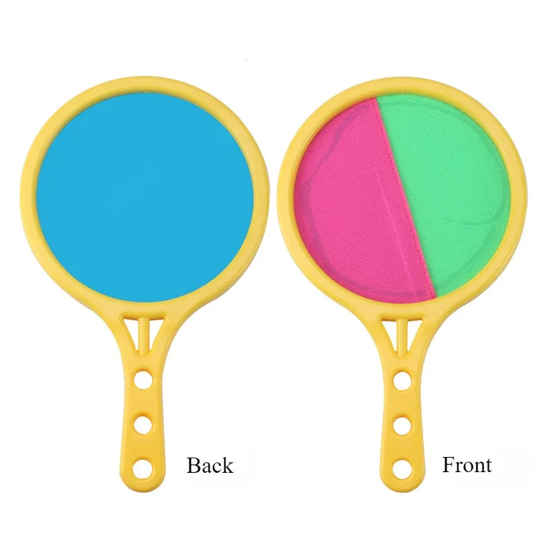 Toss and Catch Balls Set Toss Paddle Beach Parent-Child Interactive Back Yard Games Lawn Target Throw Catch Sticky Outdoor Toys