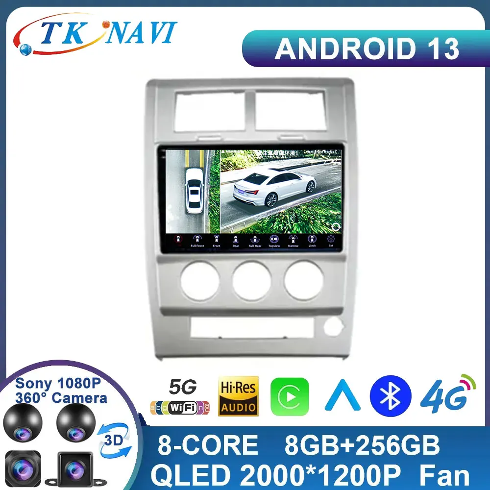 

Android 13 For Jeep Cherokee Liberty KK 2007 - 2012 BT Video Player Carplay Auto GPS Cam Navigation Multimedia Carplay Radio