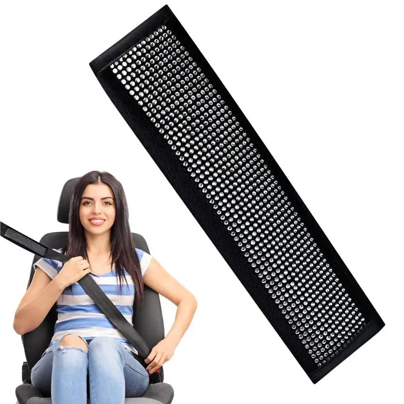 

Bling Crystal Car Handbrake Cover Gear Shift Collars Shining Cover Seat Belt Cover Pad Car Interior Accessories For Men & Woman