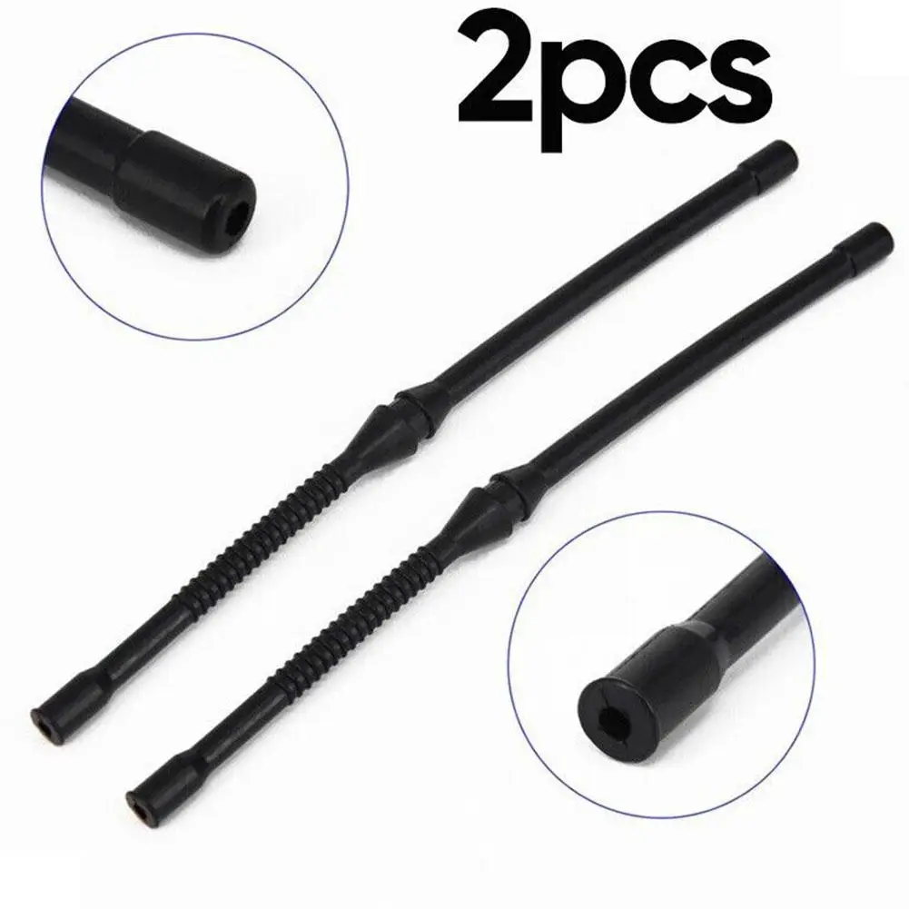 2pcs Black Chainsaw Fuel Hose Pipe Chainsaw Fuel Line Accessories Tool