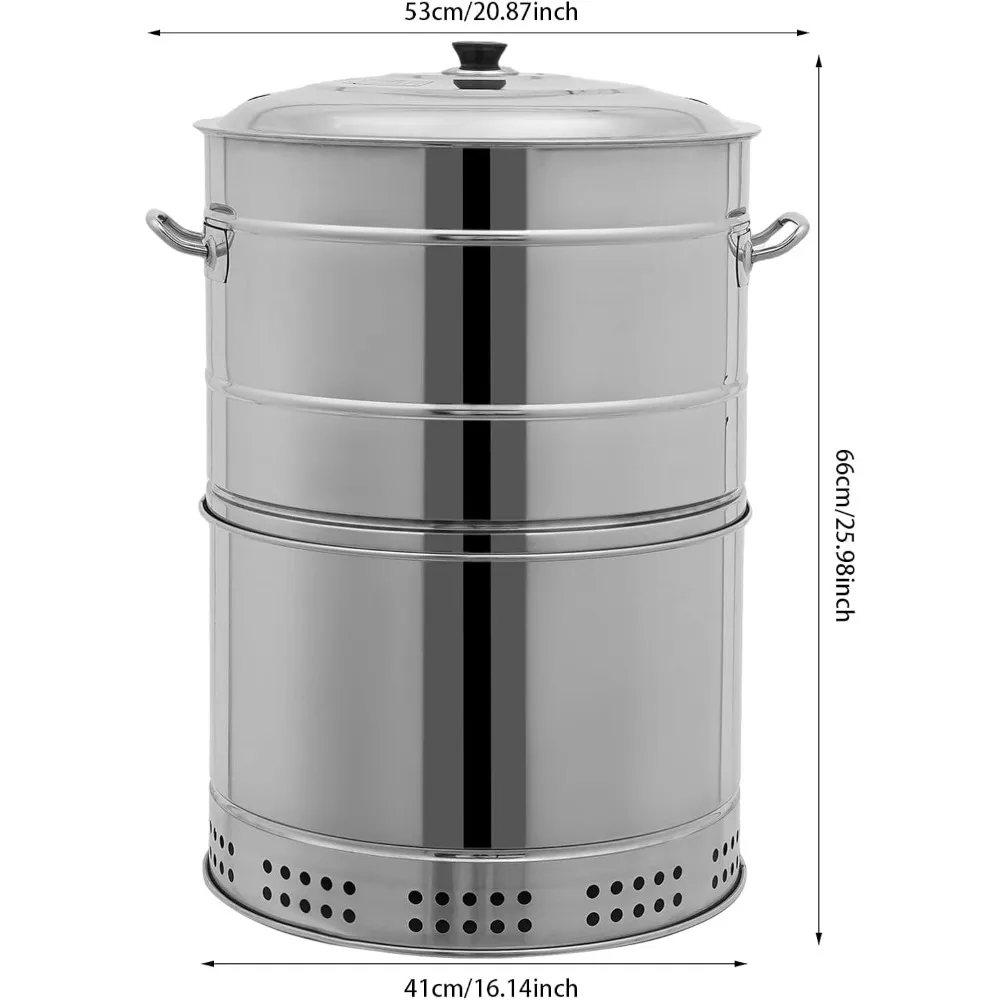 Vertical Charcoal Smoker Barrel Grill 2