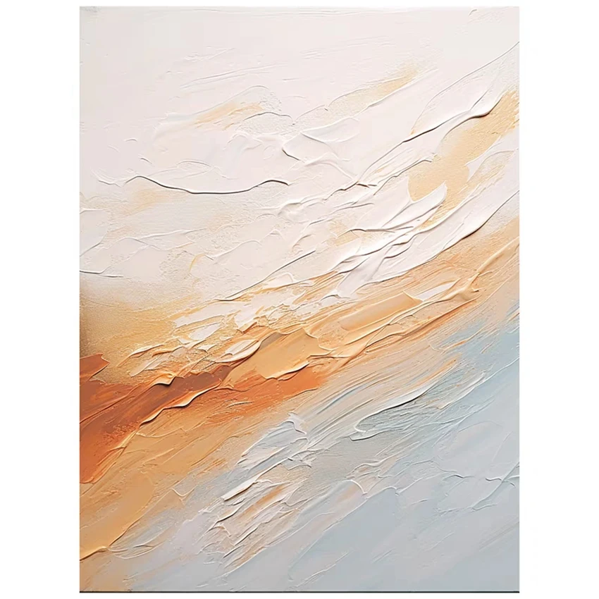SYGALLERIER Quadro Astratto Città Con Lamina D'Oro - Tela 75x100 Cm, Dipinto A Mano, Moderno In Bianco E Nero, Per Soggiorno E Camera Da Letto