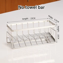 Multifunctional Stainless Steel Kitchen Sink Organizer and Storage Rack (Steel)