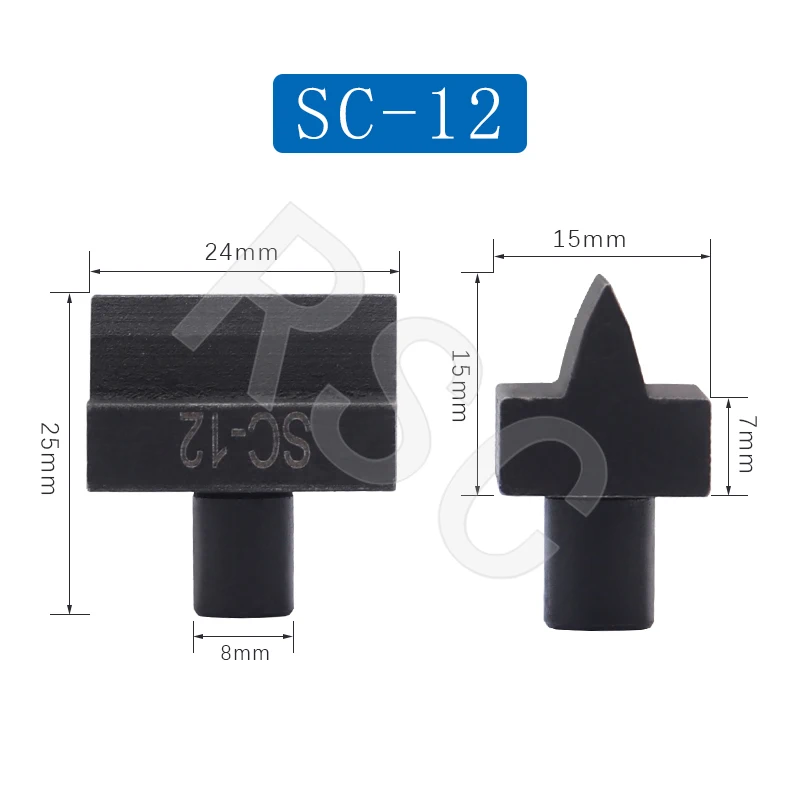유압 커터 헤드 SC-12 SC-16 SC-22 SC-25 유압 강철 전단 블레이드 용 1 쌍 유압 철근 전단 블레이드