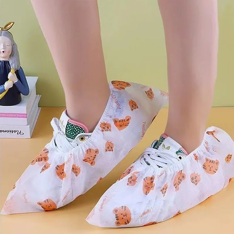 Disposable Shoe Covers Cute Foot Booties Shoe Coverings Non Slip Boot Covers for Indoor Outdoor Home Workplace 20/100Pcs shoe covers,disposable shoe covers
