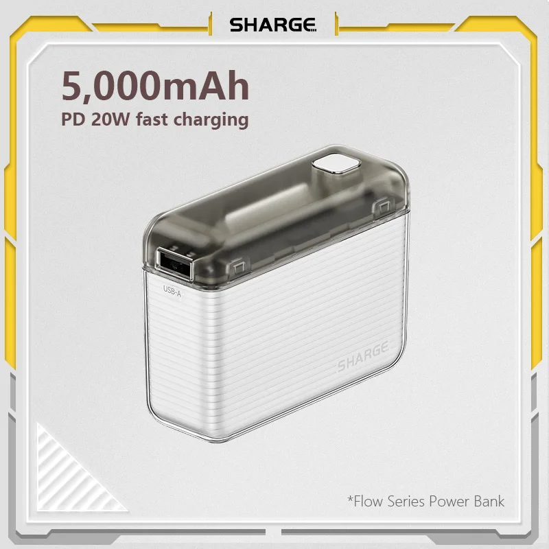Sharge Power Bank 10000Mah Più Piccolo Mini 20W Usb-C Ricarica Rapida Power Bank Doppia Interfaccia Di Ricarica Per Iphone 15 Samsung