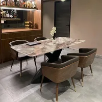 Luxury Modern Dining Chairs Wooden Backrest Armchair Minimalist Lounge Dining Chair Comfortable Dining Room Furniture 5