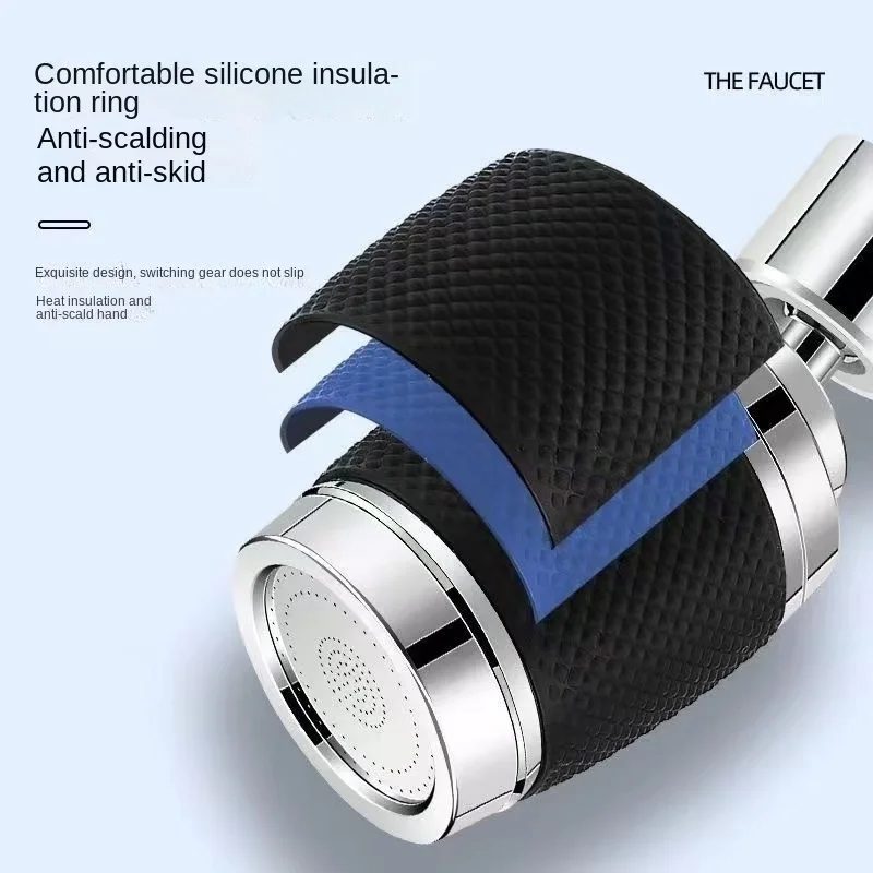 360&deg; Rotatable three-speed faucet water purifier Kitchen sink household pressurized filtration spill-proof universal