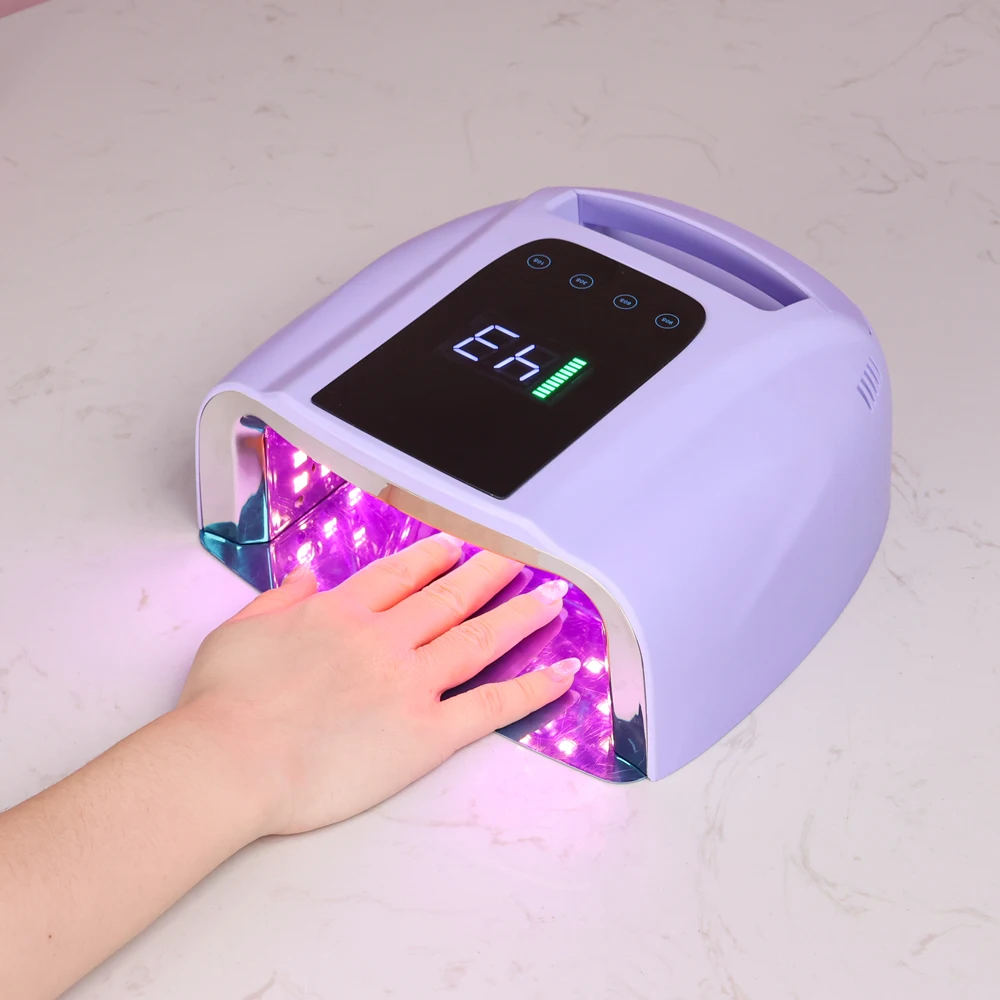 Cordless RED Light Cordless 60W LED UV Nail Lamp For Curing Gel Polish  Wireless with Lithium Battery 60W Pro Light - AliExpress