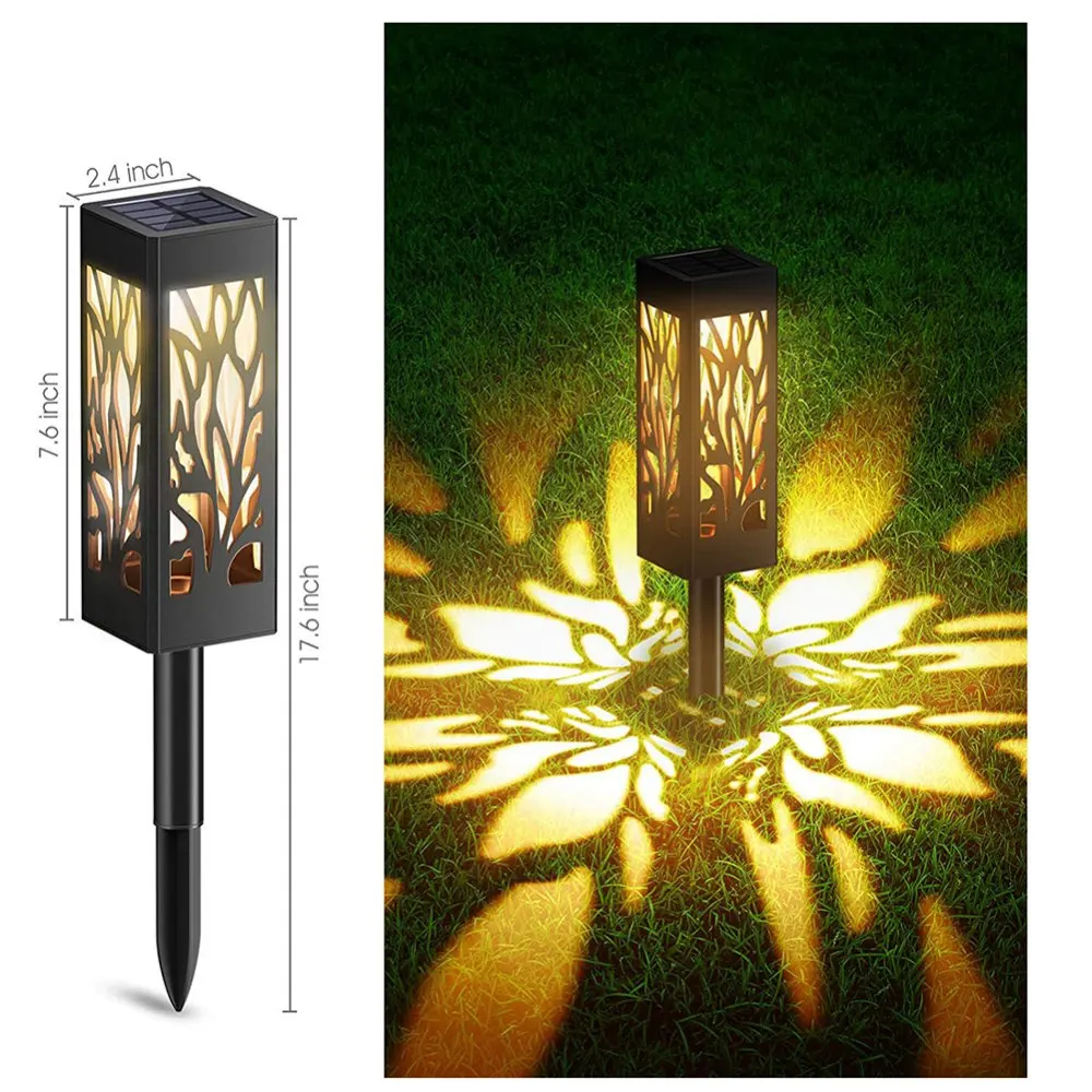 

Solar Garden Light Hollow LED Lights Outdoor Decoration Garden Stake Light for Pathway Yard Lawn Patio Landscape Decor