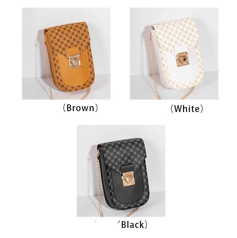 Kvinnor Mini Shoulder Mobiltelefon Ringer Axelväskor för kvinnor Små fyrkantiga plånböcker och handväskor Sommar_voghion.com