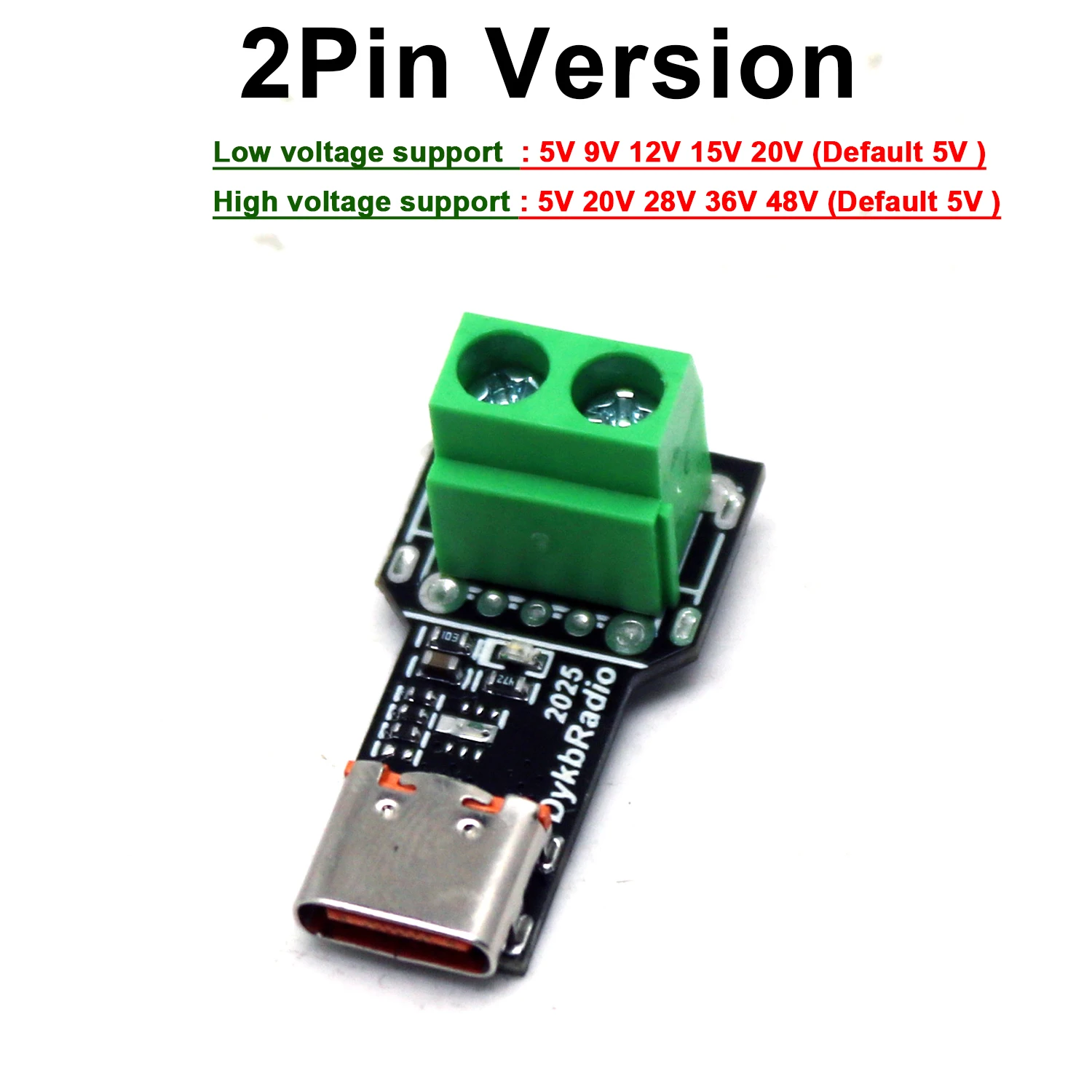 PD3.1 140W Typ-C PD Schnellladegerät Decoy Board 5V 9V 12V 15V 20V 28V 48V 5A 2PIN XT30 DC Spannungsauslöser Stromversorgung Laden – Detail 5