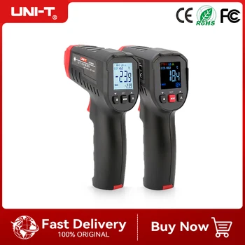 UNI-T Digital Thermometer UT306S UT306C Non-contact industrial Infrared Laser Temperature Meter Temperature Gun Tester -50℃-500 1