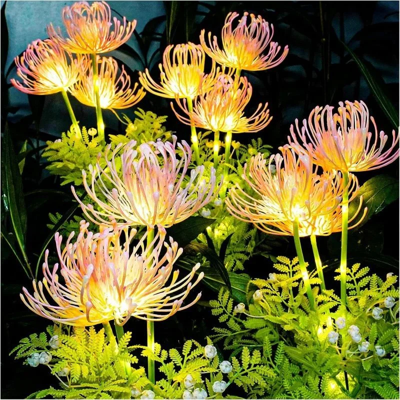 Fairy Lights Outdoor LED Light Solar Garden Lights Solar Flowers Glowing Flowers & Stems for Pathway Deck Yard Decor