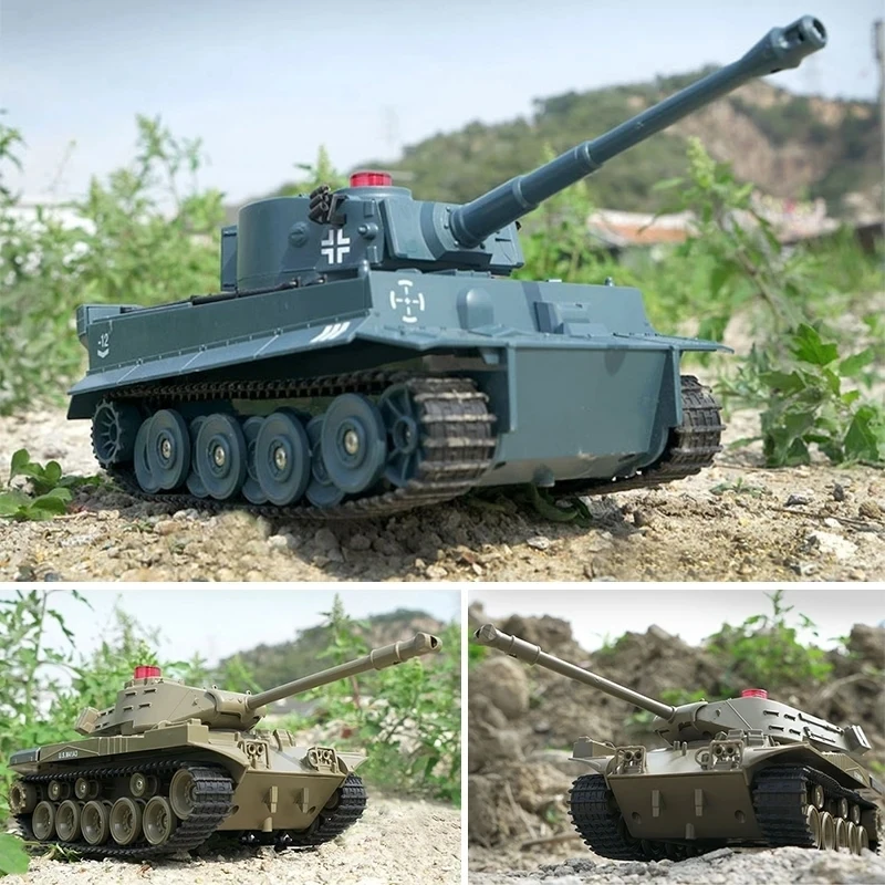 JJRC Q85 2.4Ghz Remote Control Tracked Tank Military War Sound 1:30 Rc Tank Remote Control Mini Military Tiger Tank Toy 5