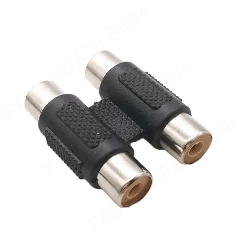 

Double row Dual RCA Female to RCA Female audio and video connection AV plug connector extension conversion M20