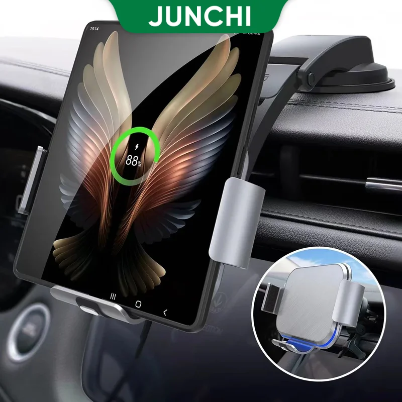 

Automatic Clamping Car Wireless Charger For Samsung Z Fold 5 GPS Navigation 15W Car Holder Wireless Charging for Samsung Galaxy