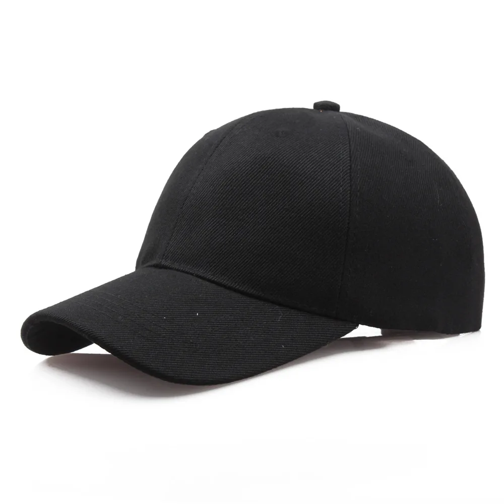 Berretto nero berretto da Baseball tinta unita cappellini Snapback cappelli Casquette montati Casual Gorras Hip Hop papà cappelli uomo donna Unisex