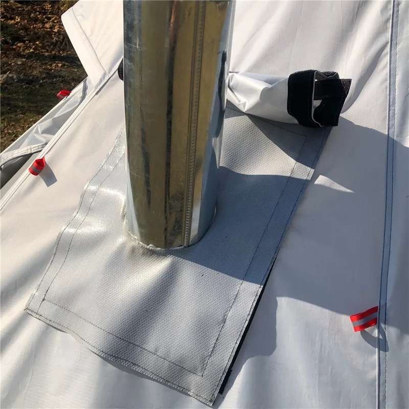 Tent Stove Jack Fire Resistant Pipe Vent Accessory,For Chimney Pyramid