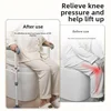 Disabled Toilet Booster Elderly Household Chair Cushion Assist Frame, Disability Aids Mobile Toilet Seat Heightener Armrest Rack 2