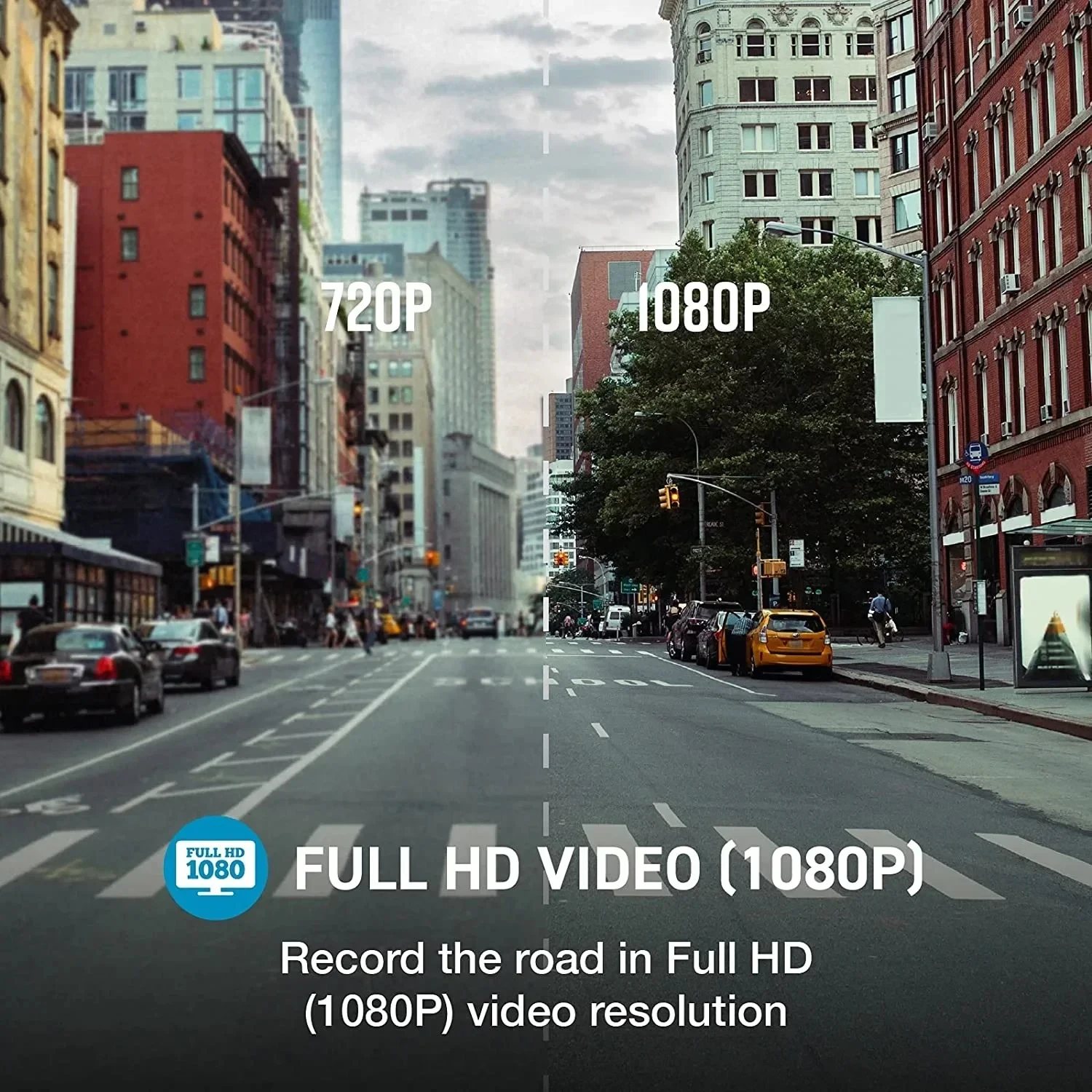 Dual Camera Car Dash Cam with WiFi and Night Vision