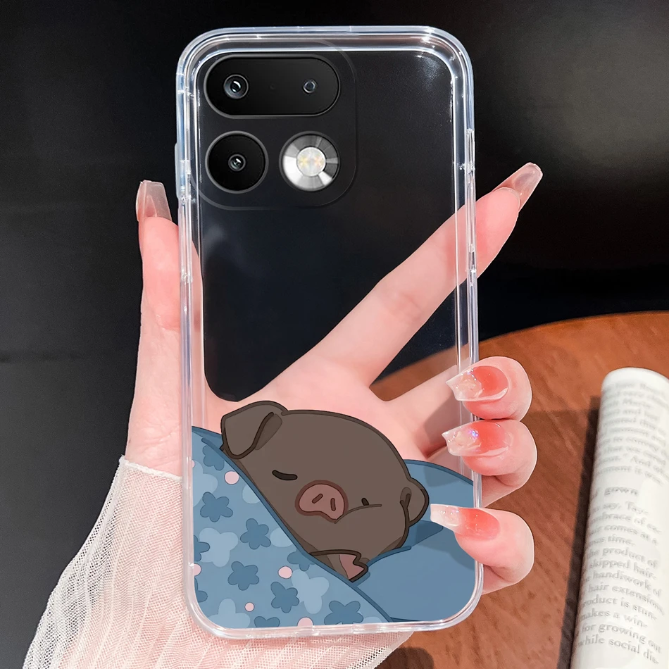 Stylish Soft Slim TPU Clear Silicone Phone Case - Lightweight Protective Cover