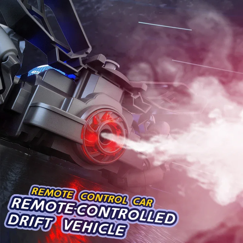 JJRC Q186 Drift RC Car Dual Contol Gesture Control with Light Music 2.4G Wireless Remote Control Racing Spray Stunt Car Xmas