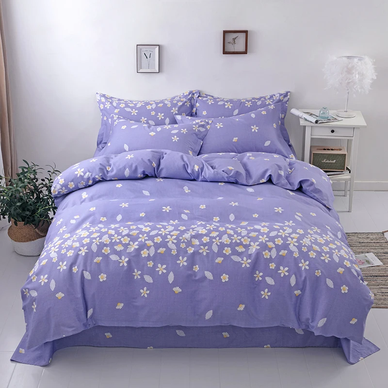 Striped Cotton Duvet Cover Set - Soft & Skin-Friendly Bedding (3 Pieces)