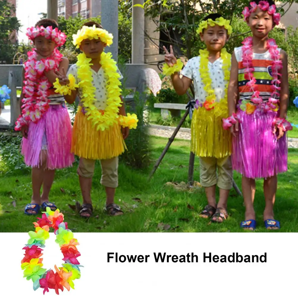 

Аксессуар для платья, яркие светодиодные светящиеся Гавайские Leis для костюма, аксессуары для косплея