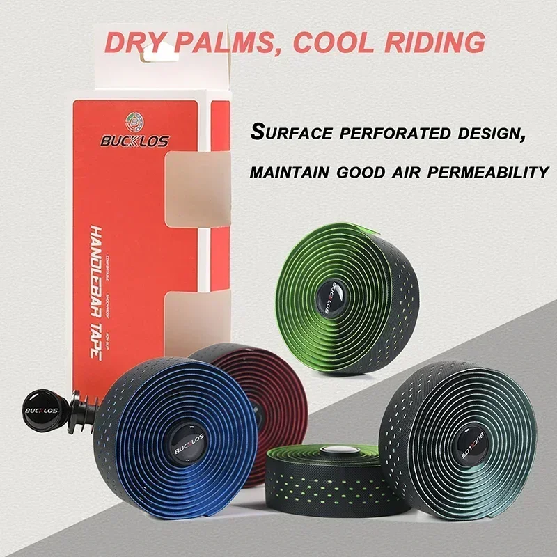 Road Bike Handlebar Tape Bicycle Silica Gel EVA Perforated Bar Wrap Belt Breatha