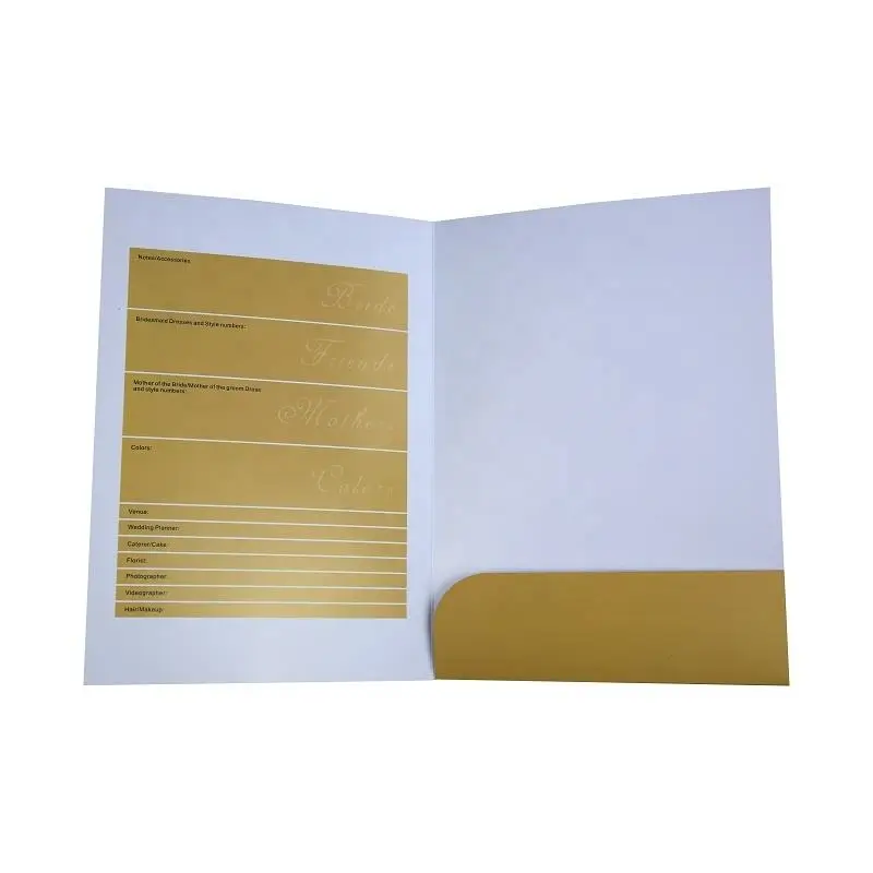 

Custom Printing office stationery foldable paper file folder