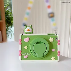 Durable Silicone Kids Cartoon Tablet Case - Shockproof Protection for MatePad T10 T10S (360 Frog Duck)