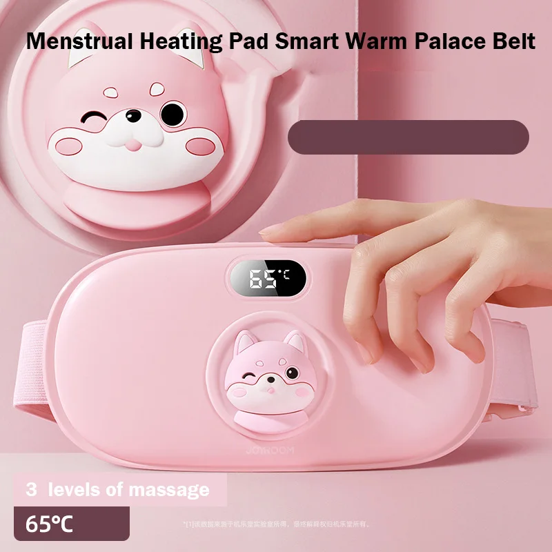 

Menstrual Heating Pad Smart Warm Palace Belt Relief Waist Pain Cramps Vibrating Abdominal Massager Electric Waist Belt Device