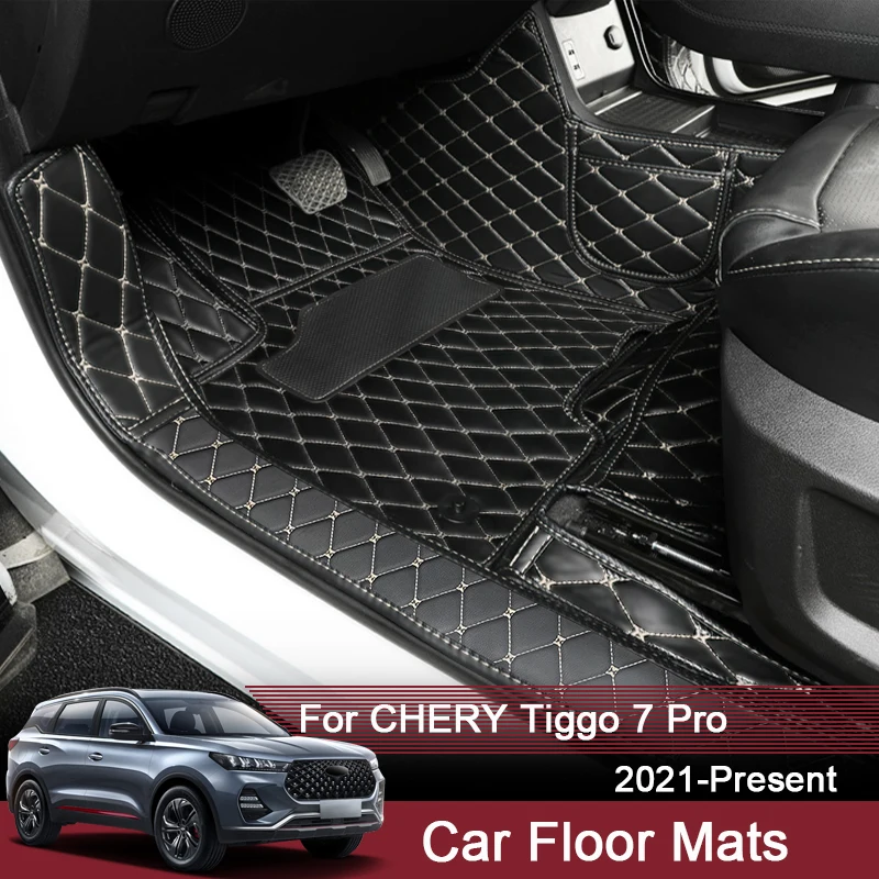 

Car 3D Full Surround Custom Foot Mat For CHERY Tiggo 7 PRO 2021-Present LHD Leather Floor Protect Waterproof Pad Auto Accessory