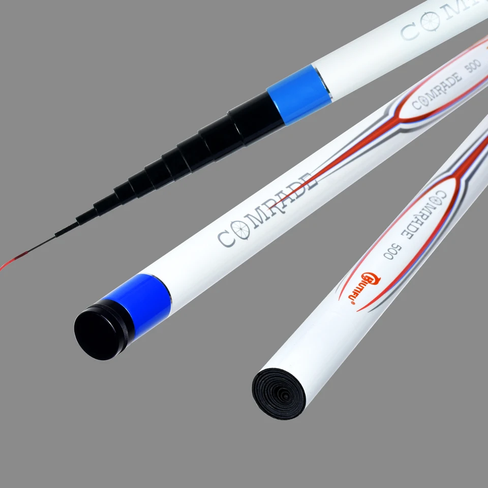 2019 Portable Rock 2.4m 3.6m 4.5m 5.4m 6.3m 7.2m canne à carpe télescopique mer canne à pêche