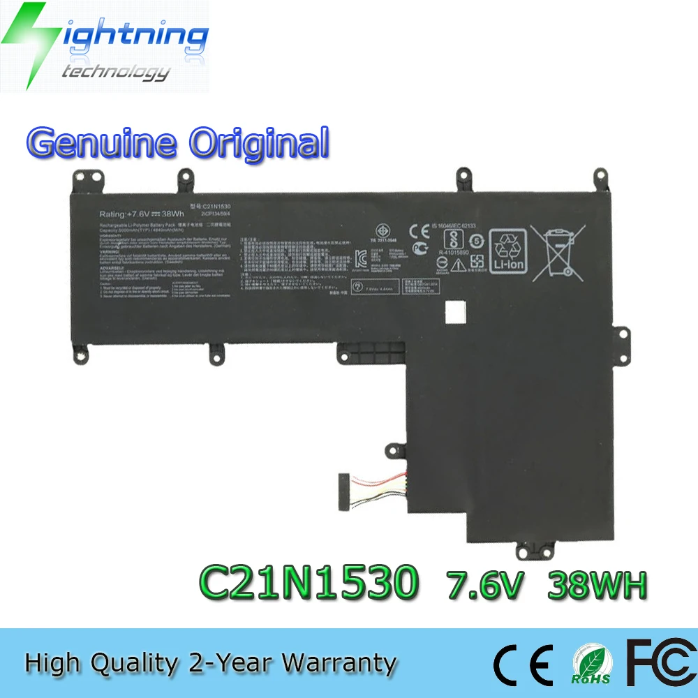 

New Genuine Original C21N1530 7.6V 38Wh Laptop Battery for Asus C202 C202SA C202SA-2A 0B200-01990000