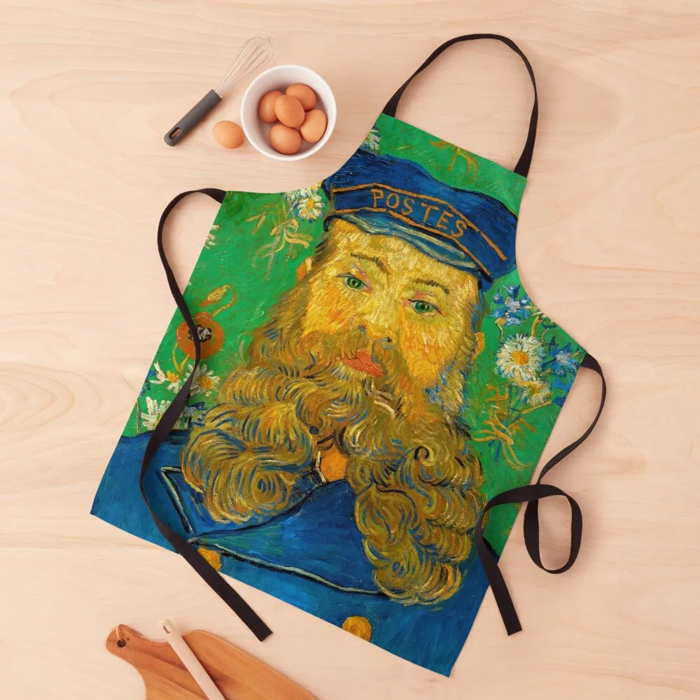 

Portrait of the Postman Joseph Roulin - Vincent Van Gogh painting Apron aesthetic uniforms woman