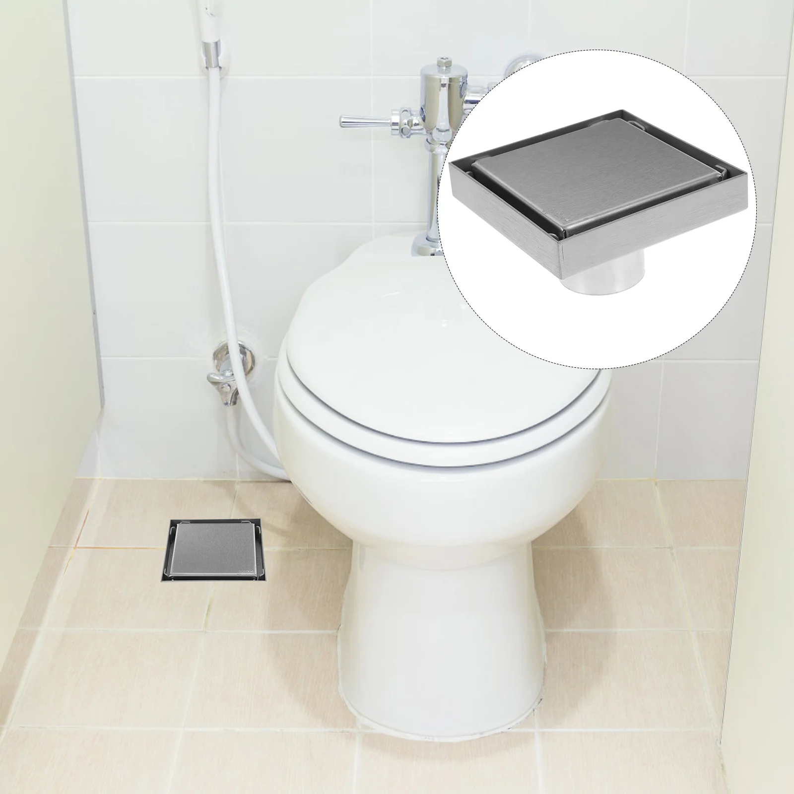 

Floor Drain Hair Stopper for Shower Catcher Stainless Steel Basement Cover Plug
