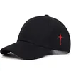 Unisex Simple Cross Water Drop Embroidery Baseball Caps Spring and Autumn Outdoor Adjustable Casual Hat Sunscreen Hat 2