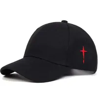 Unisex Simple Cross Water Drop Embroidery Baseball Caps Spring and Autumn Outdoor Adjustable Casual Hat Sunscreen Hat 2